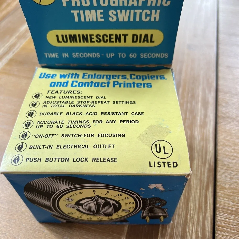 Mark-Time‎ Photographic Time Switch With Luminescent Dial - Vintage NOS